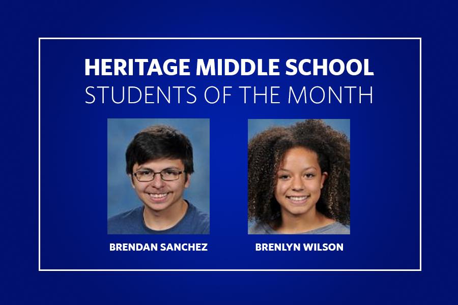 Heritage Middle Students of the Month